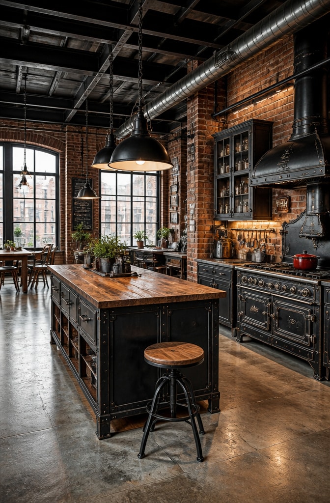 Industrial Vintage Loft Kitchen