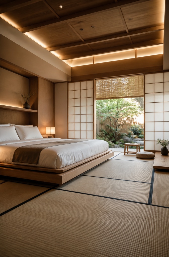 Japanese Zen Luxury Bedroom