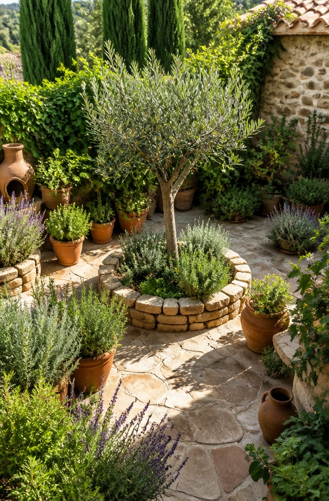 Mediterranean Herb and Olive Garden