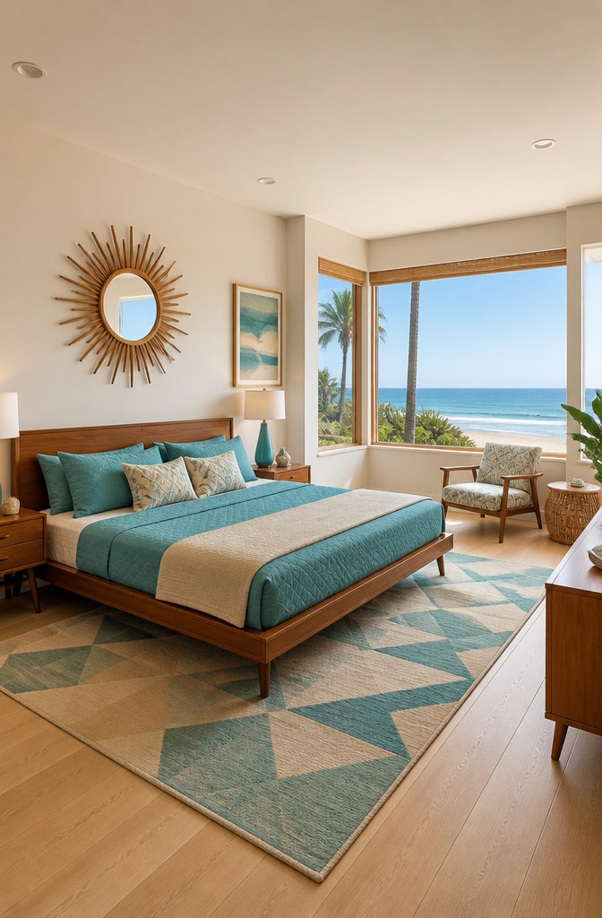 Mid-Century Coastal Vintage Bedroom