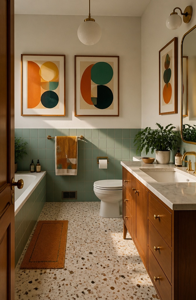 Mid-Century Modern Bathroom Prints