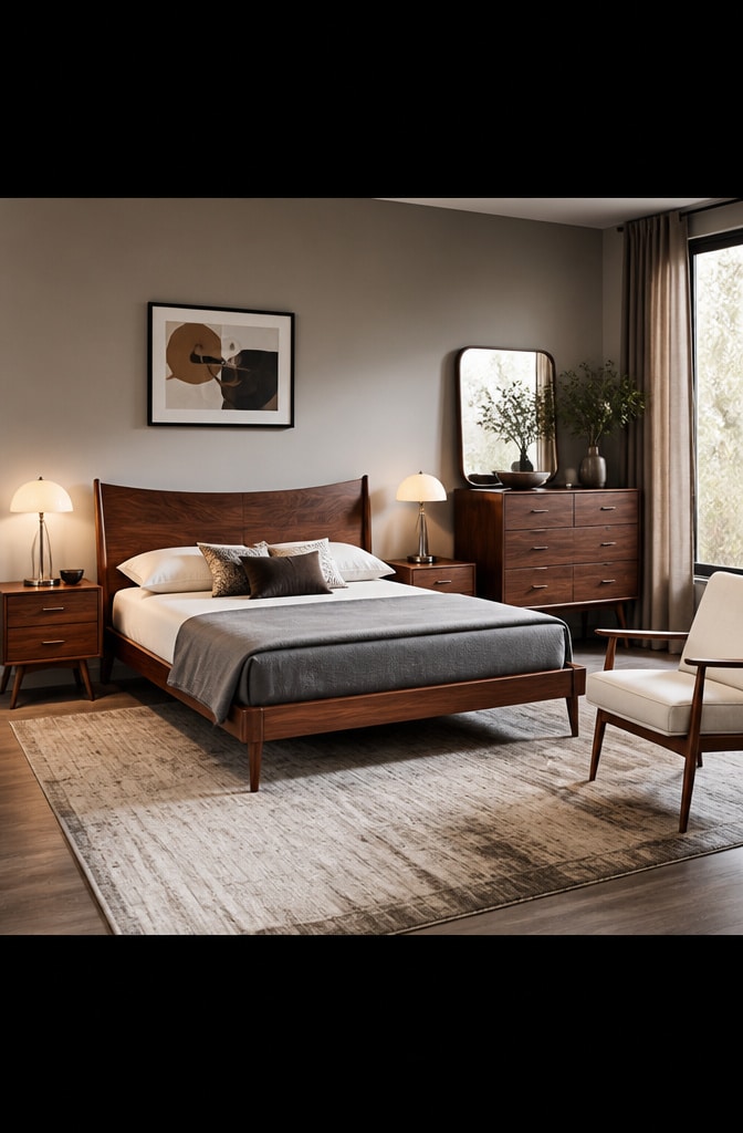 Mid-Century Modern Bedroom Furniture Set