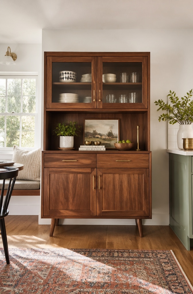 Mid-Century Modern Farmhouse Hutch