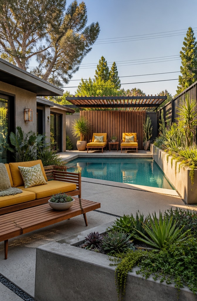 Mid-Century Modern Green Escape