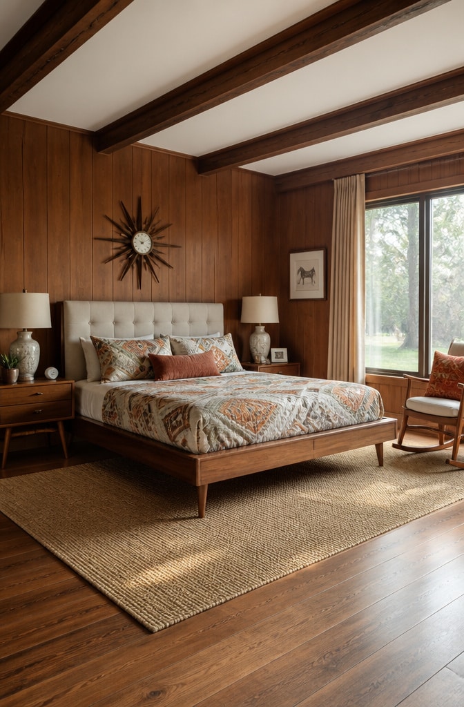 Mid-Century Vintage Farmhouse Bedroom