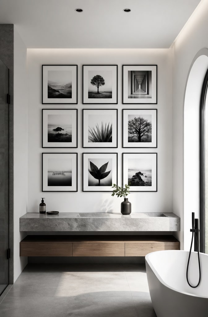 Minimalist Black and White Bathroom Gallery