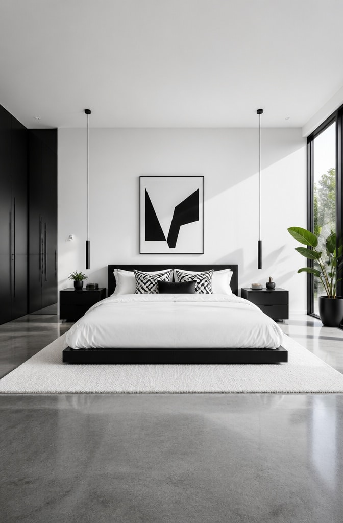 Minimalist Black and White Sanctuary