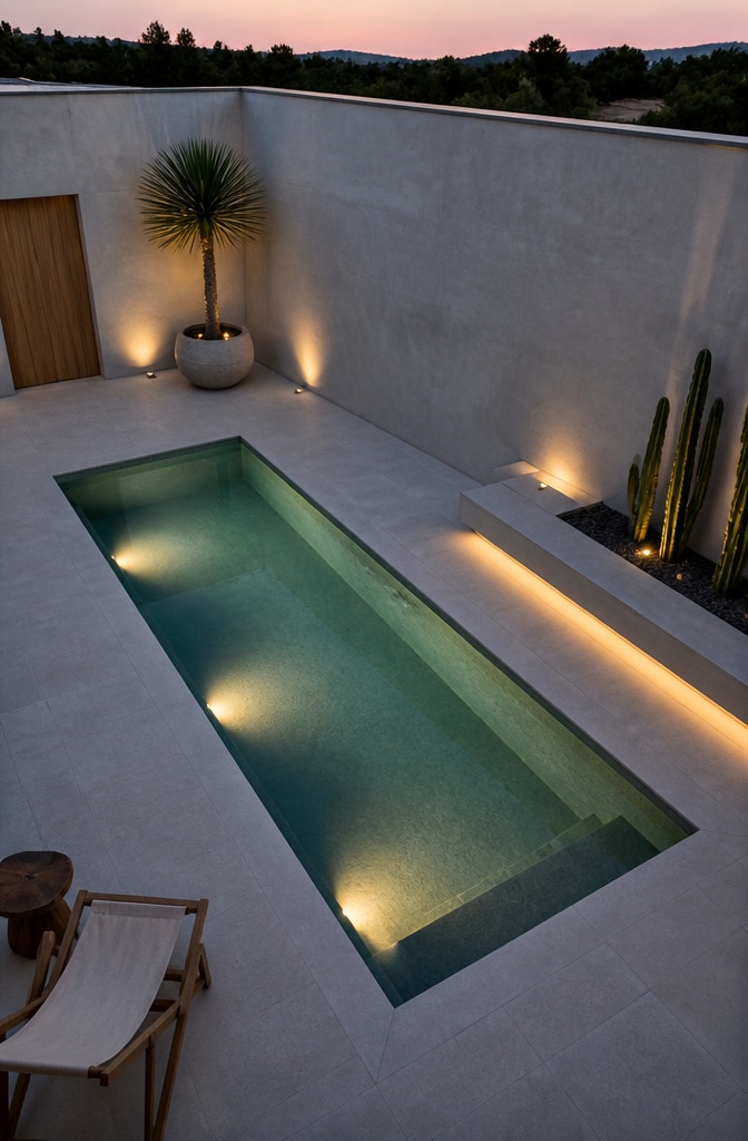 14 Stunning Modern Courtyard Plunge Pool Ideas to Elevate Your Outdoor Oasis