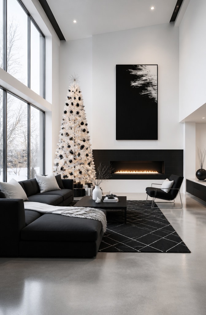Minimalist Monochrome Christmas Space
