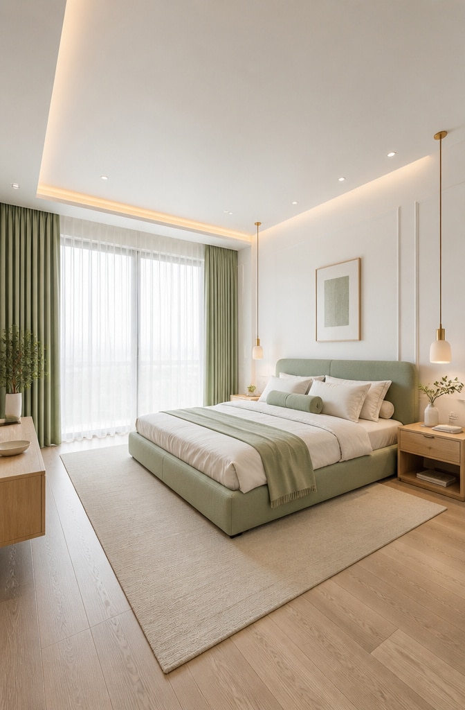 15 Inspiring White and Sage Green Bedroom Ideas for a Tranquil Retreat