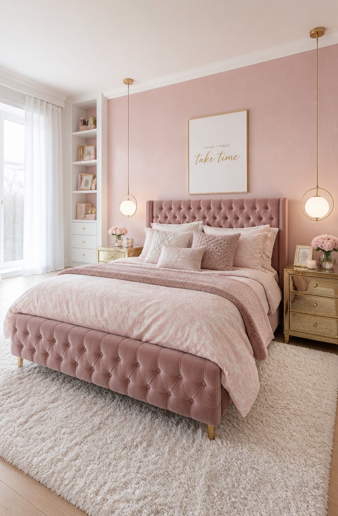 Modern Chic Pink That Girl Bedroom