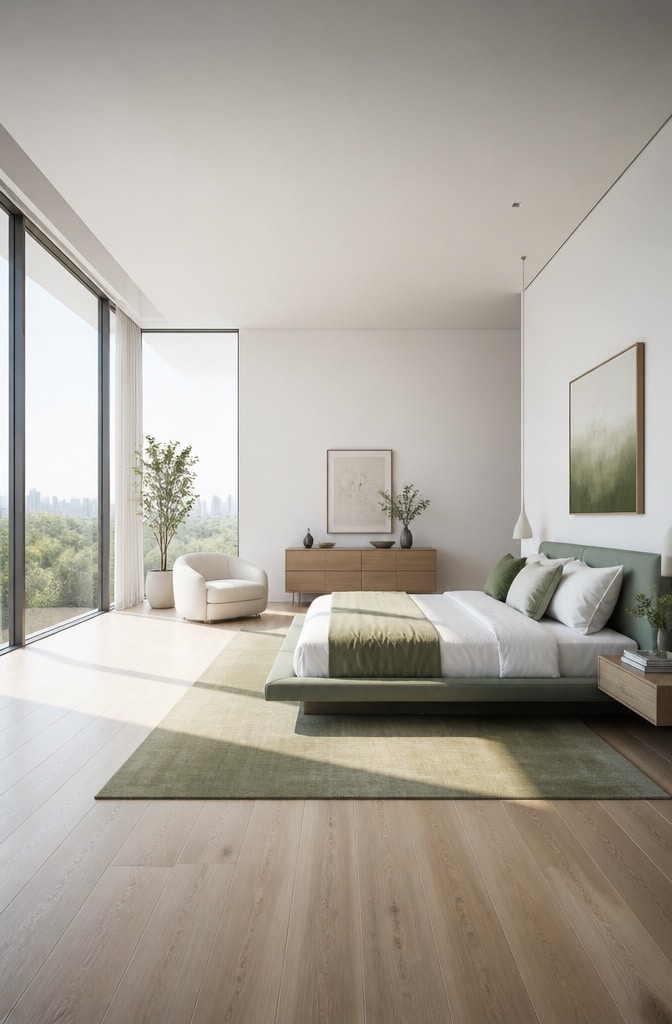 13 Stunning Green and White Bedroom Ideas to Refresh Your Space