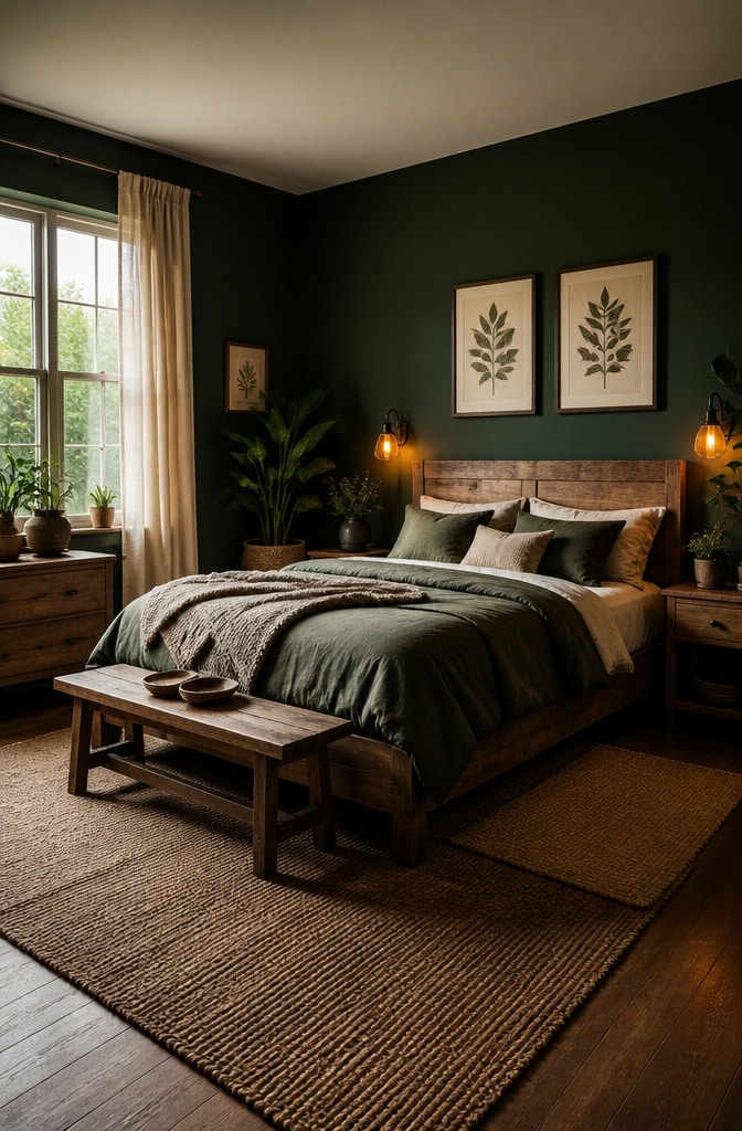 Moody Forest Green Retreat