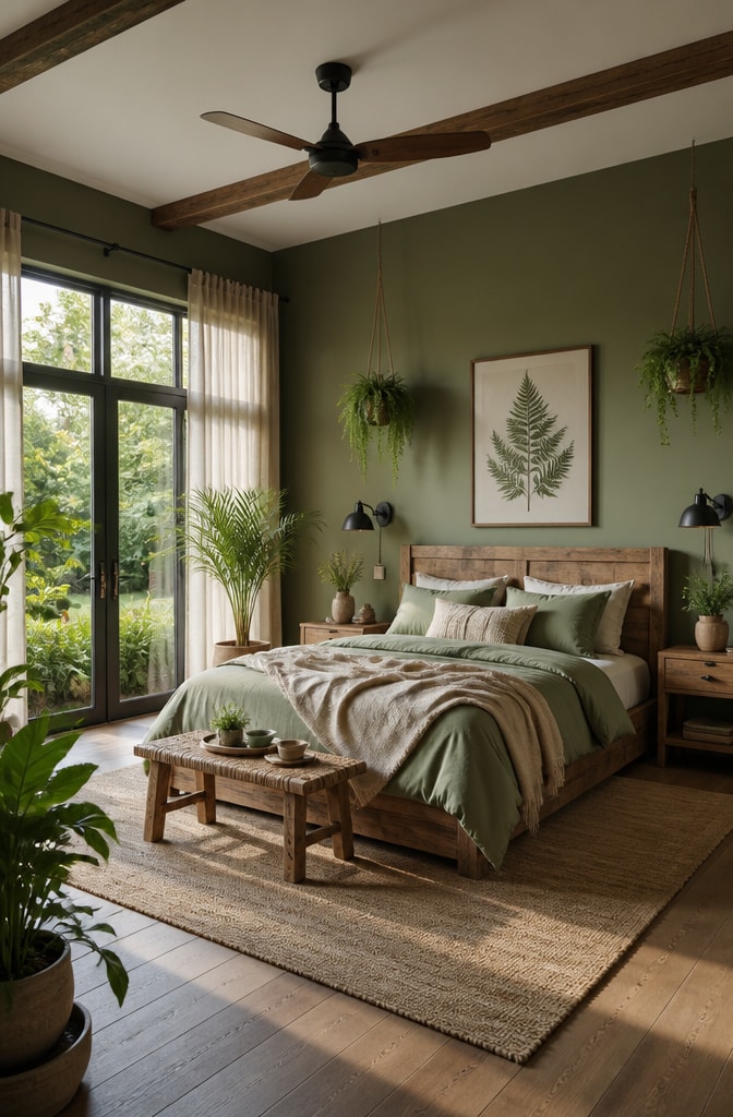 Nature-Inspired Modern Farmhouse Bedroom