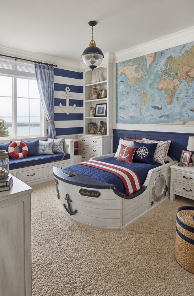 Nautical Seaside Adventure Bedroom