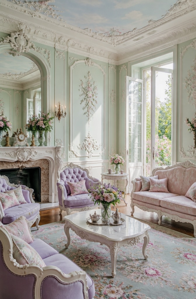 Pastel Garden Rococo Sitting Room