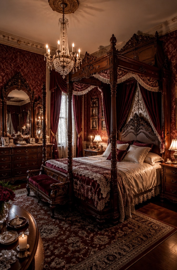 Romantic Victorian Elegance Bedroom