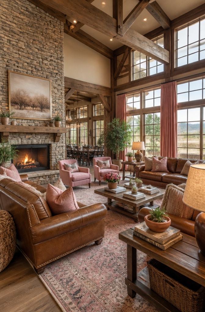Rustic Brown and Blush Retreat