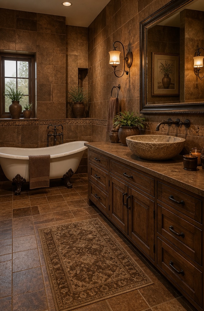 12 Stunning Brown Tile Bathroom Ideas to Elevate Your Space