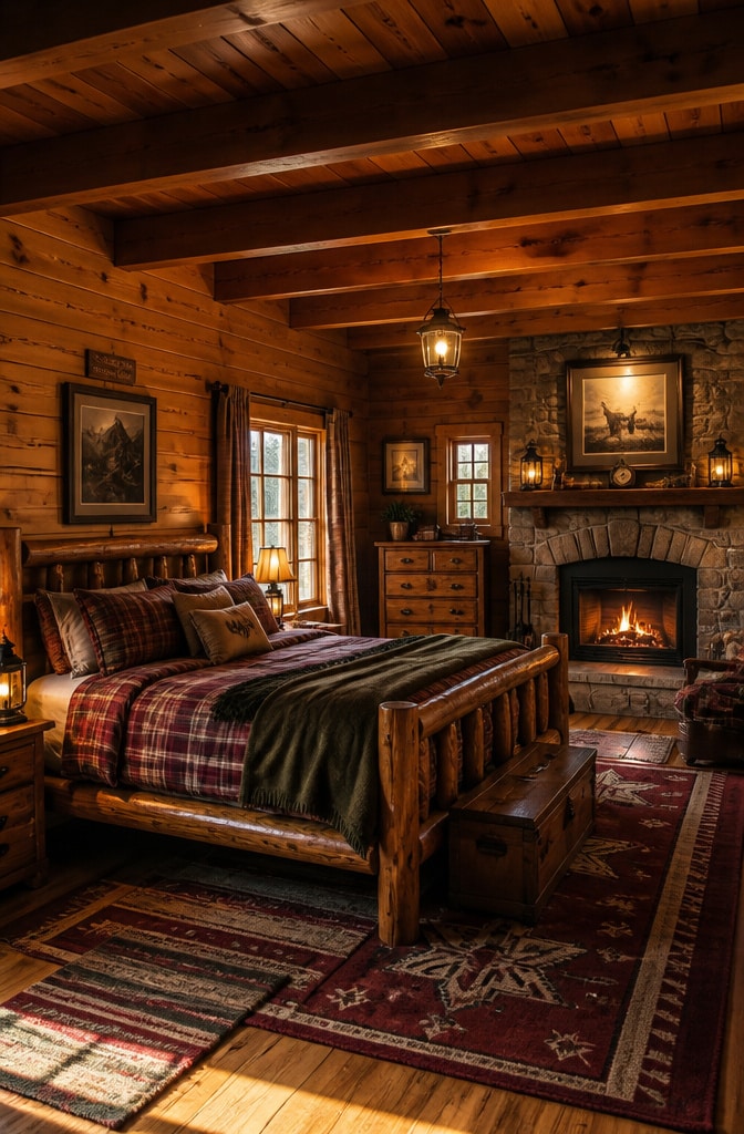 Rustic Cabin Retreat Bedroom