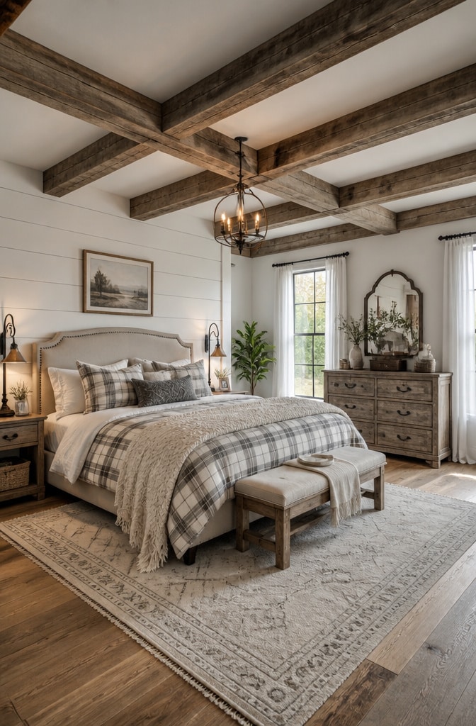 Rustic Chic Modern Farmhouse Bedroom