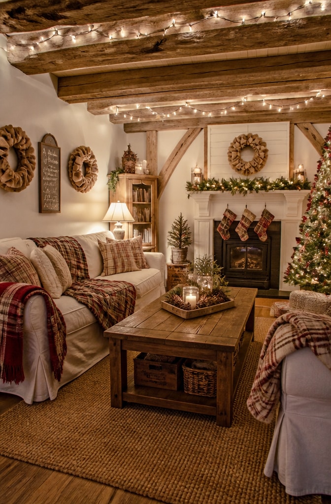 13 Budget-Friendly Ideas for Cozy Christmas Living Room Decor