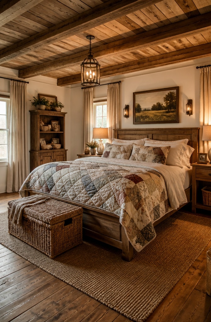Rustic Farmhouse Cozy Bedroom