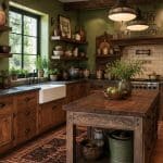 10 Inspiring Green and Brown Kitchen Ideas for a Cozy, Earthy Vibe