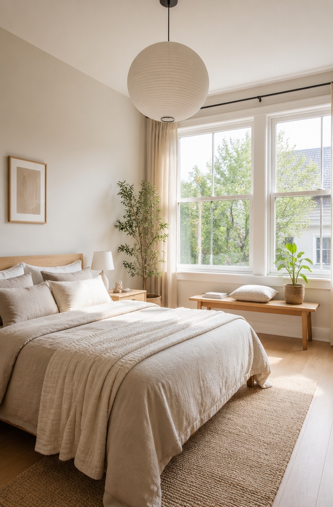 Scandinavian Beige Serenity Bedroom