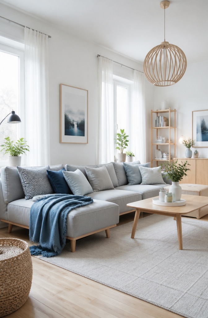 Scandinavian Blue and Neutral Harmony