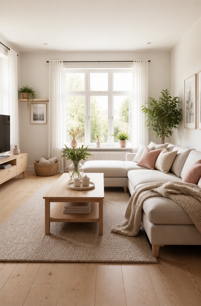 Scandinavian Brown and Pink Simplicity