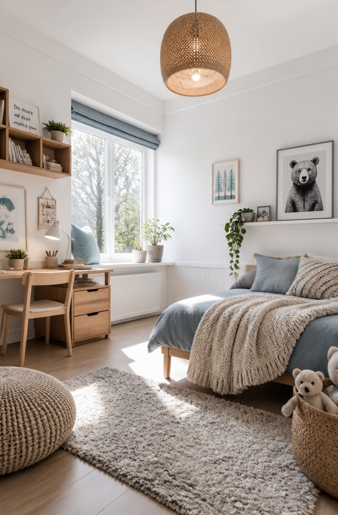 Scandinavian Cozy Boys Bedroom