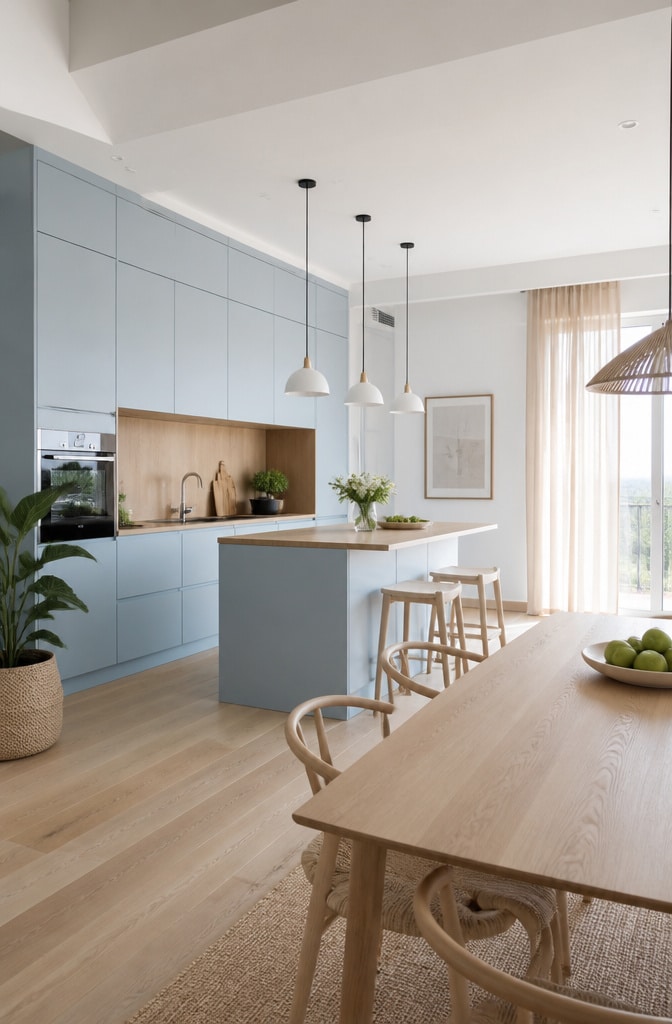 Scandinavian Light Blue Kitchen Haven