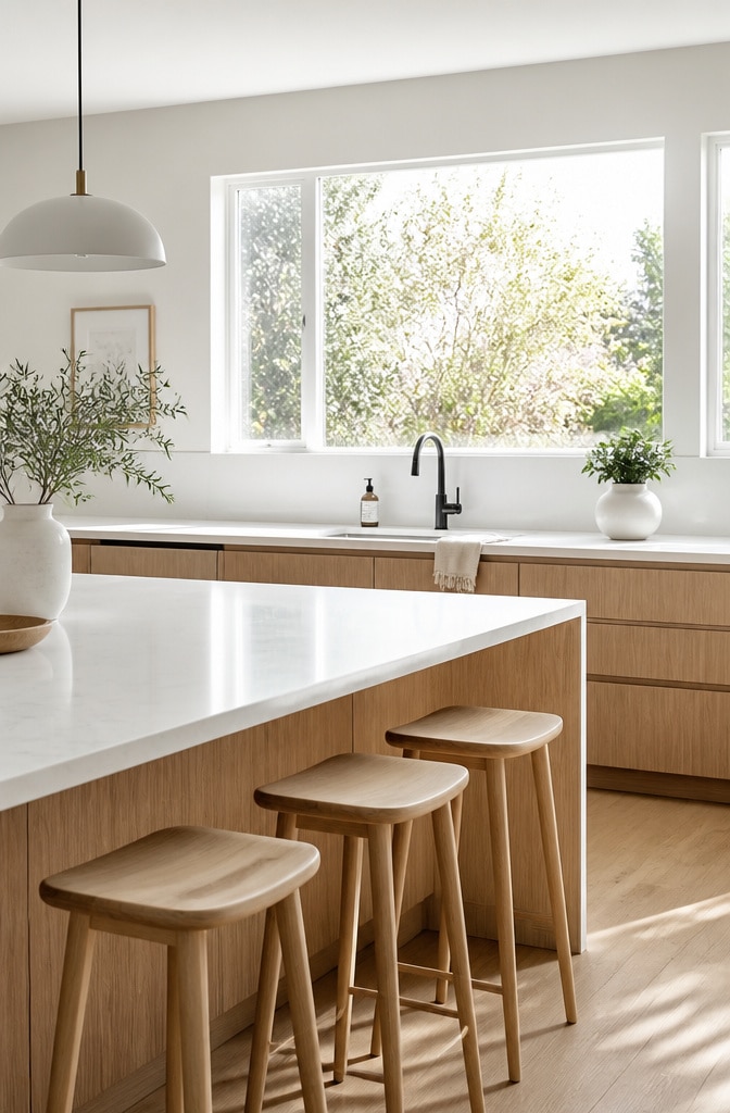 Scandinavian Minimalist Kitchen Counter