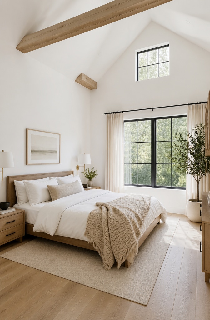 Scandinavian Modern Farmhouse Bedroom