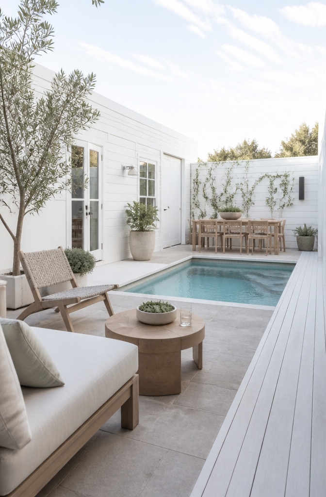 Scandinavian Style Courtyard Plunge Pool
