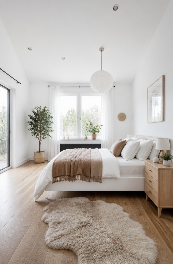 Scandinavian White and Brown Retreat