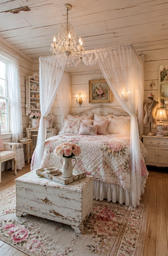 Shabby Chic Farmhouse Bedroom