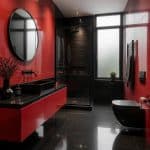 12 Stunning Red and Black Bathroom Ideas to Transform Your Space