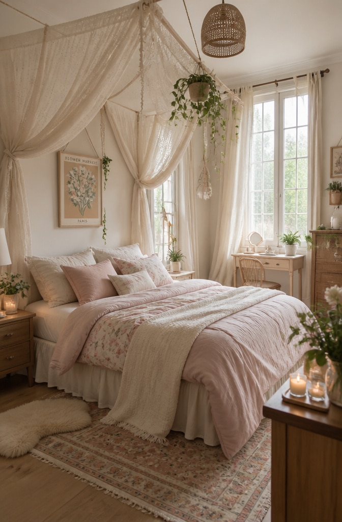 Soft Bohemian Pastel That Girl Bedroom