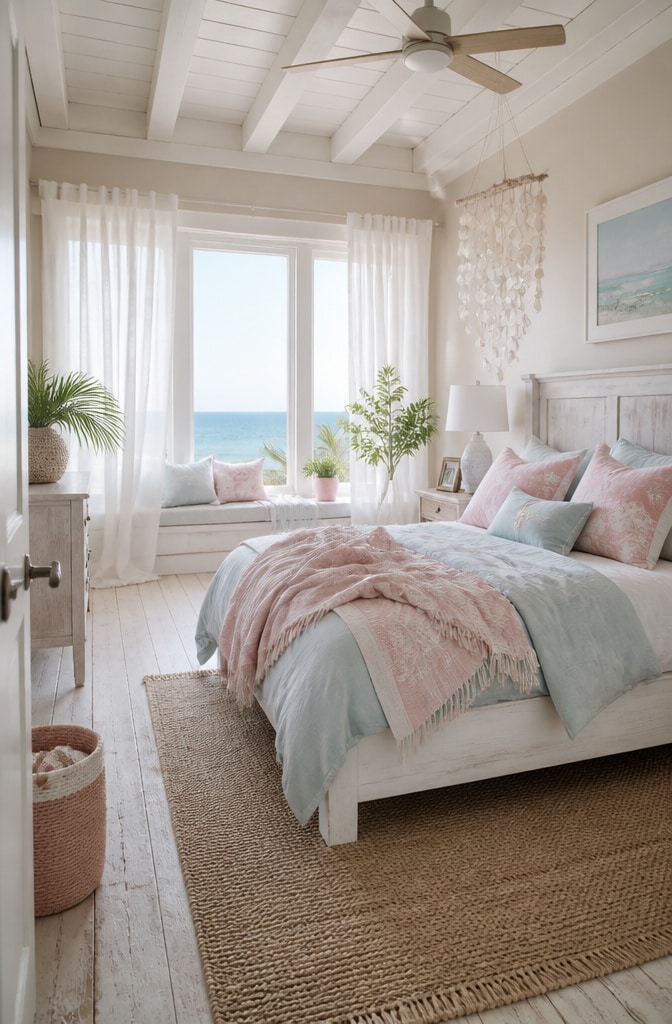 Soft Girl Beach Cottage Bedroom
