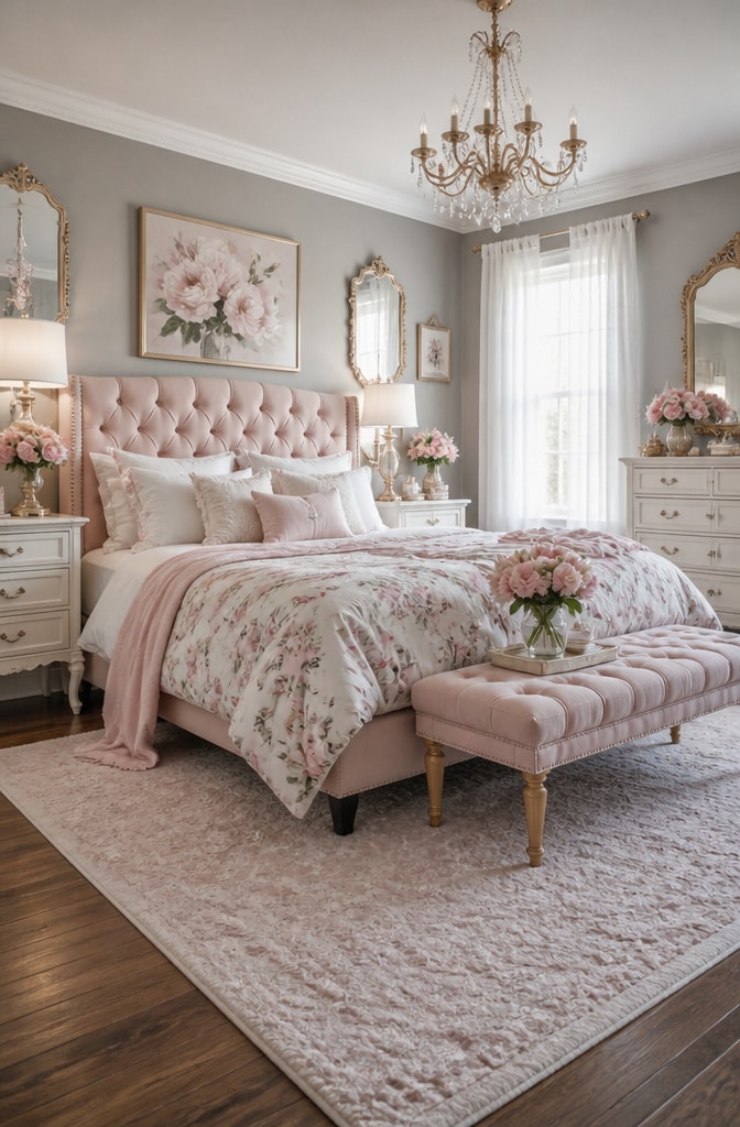 Soft Pastel Romantic Bedroom