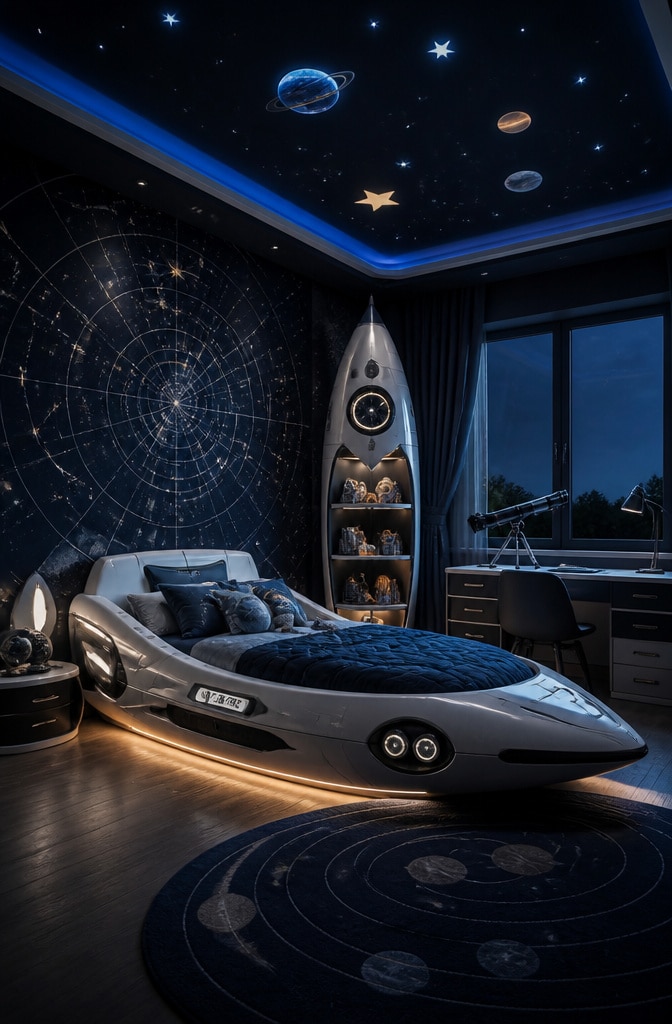 Space Explorer Themed Bedroom