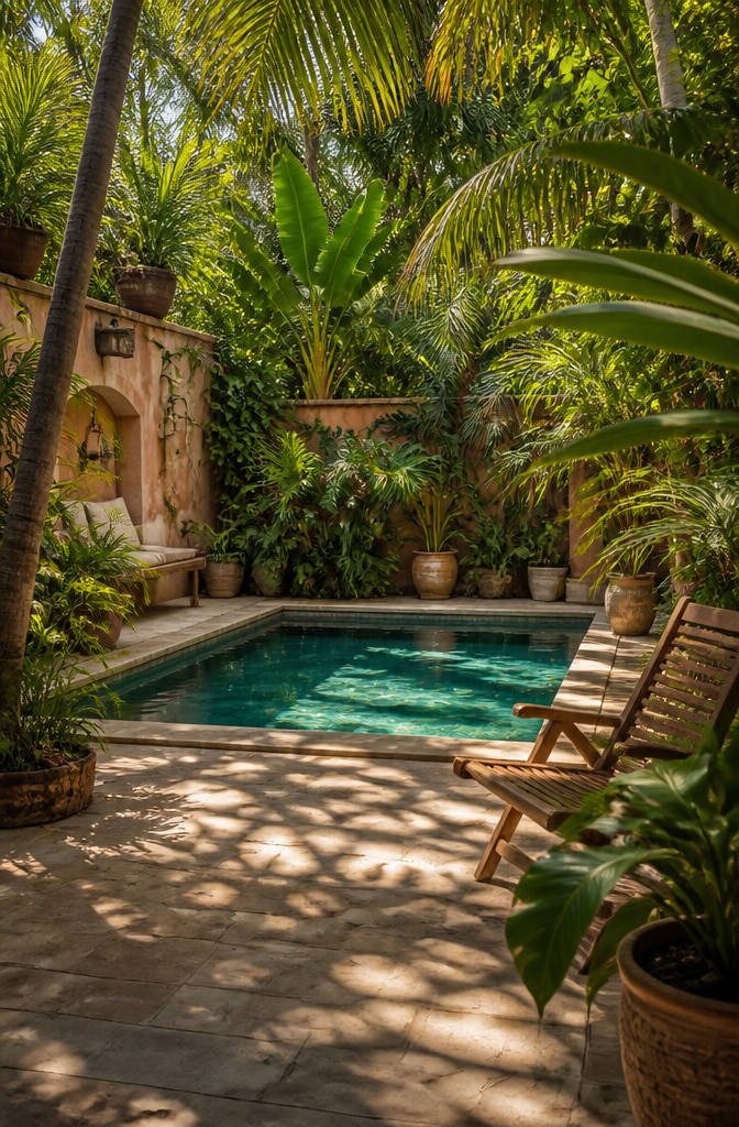 Tropical Oasis Courtyard Plunge Pool