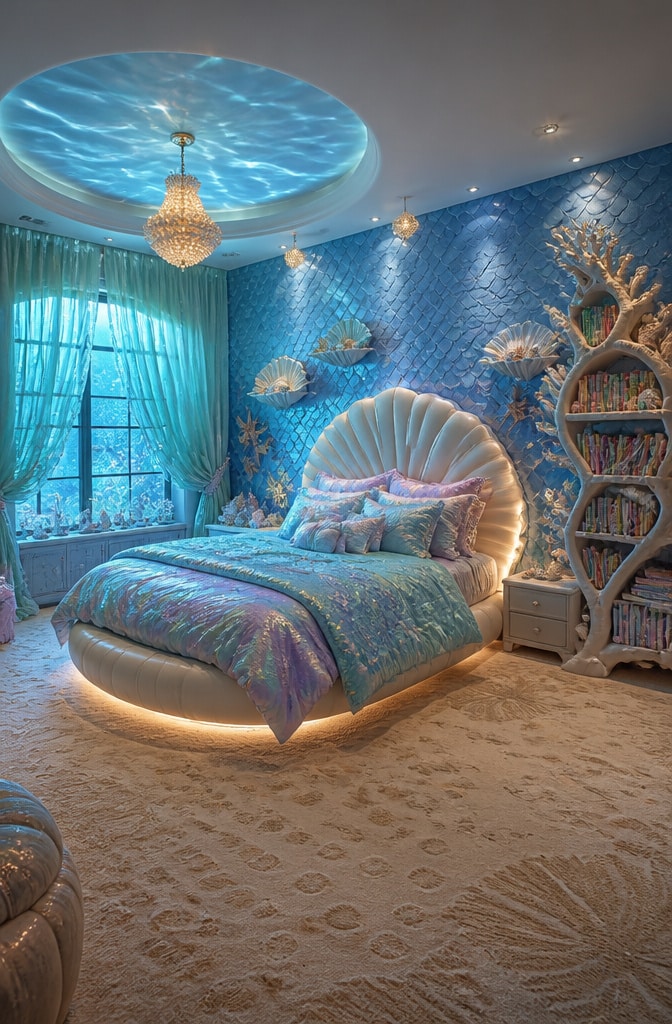 Underwater Mermaid Fantasy Bedroom
