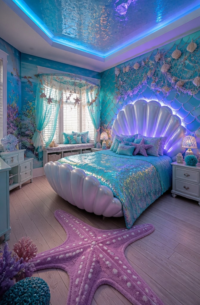 Underwater Mermaid Fantasy Bedroom