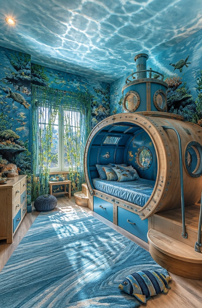 Underwater Ocean Boys Bedroom