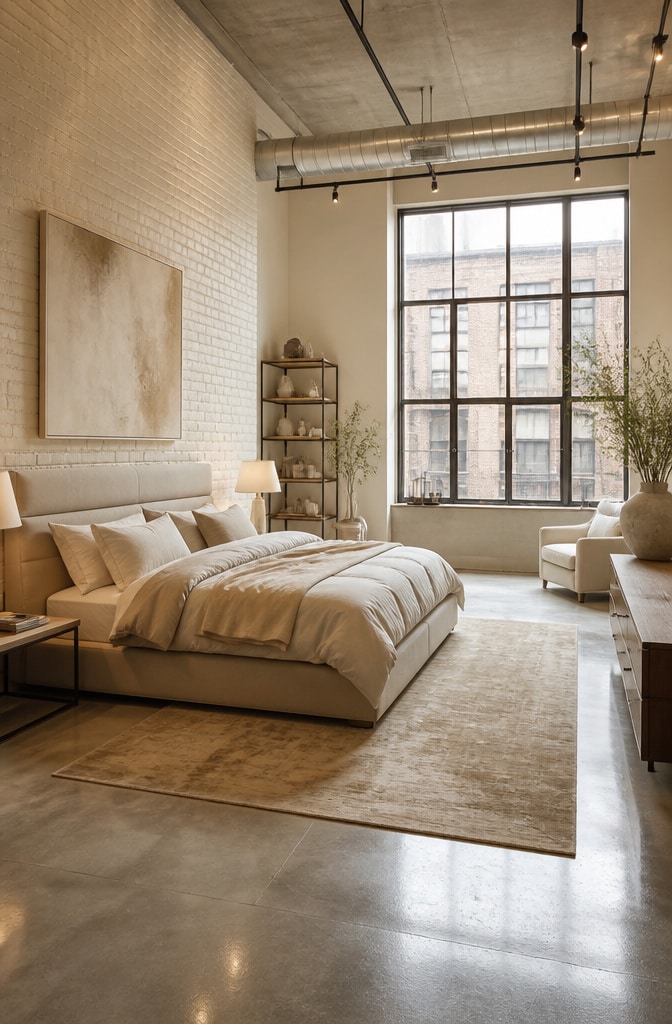 Urban Chic Vanilla Loft Bedroom