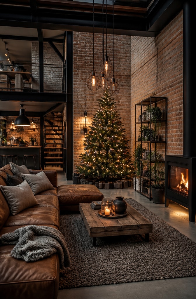 Urban Industrial Christmas Loft