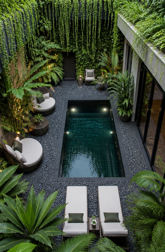 Urban Jungle Courtyard Plunge Pool
